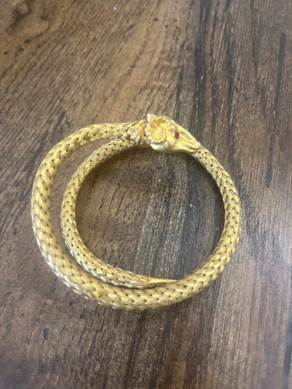 VINTAGE RAM Gold Tone Wrap Bracelet - Picture 2 of 4